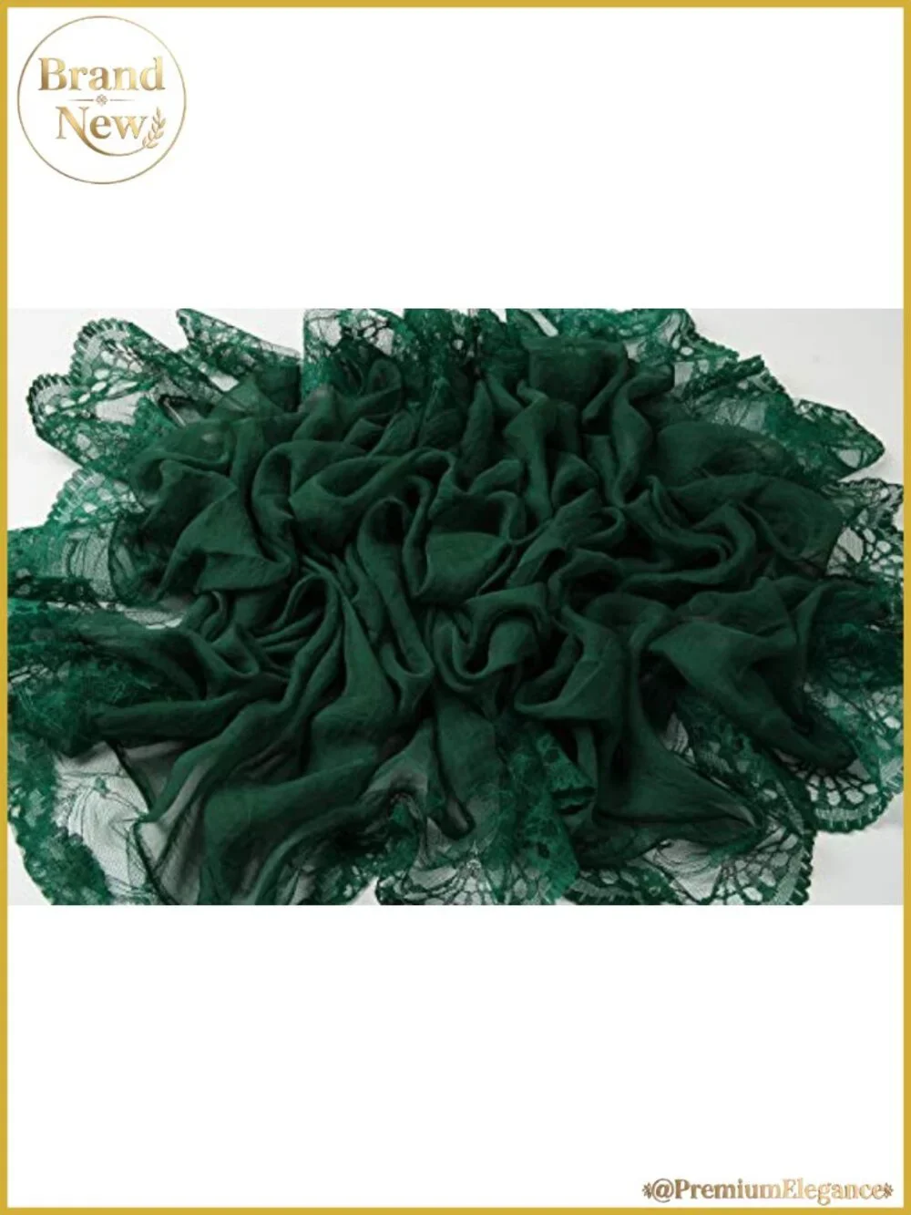 Chiffon Extra Long Sheer Lace Scarf Lightweight Evening Wrap